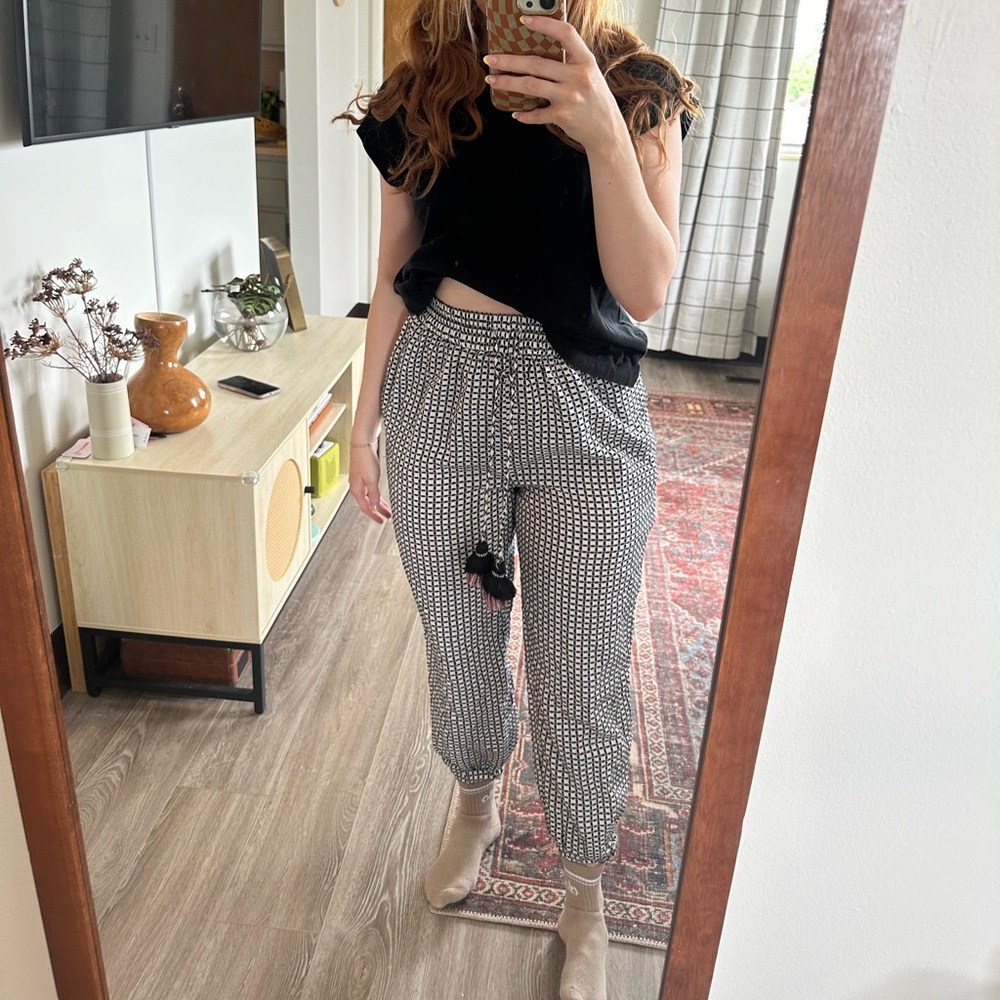 Anthropology Checkered Pants